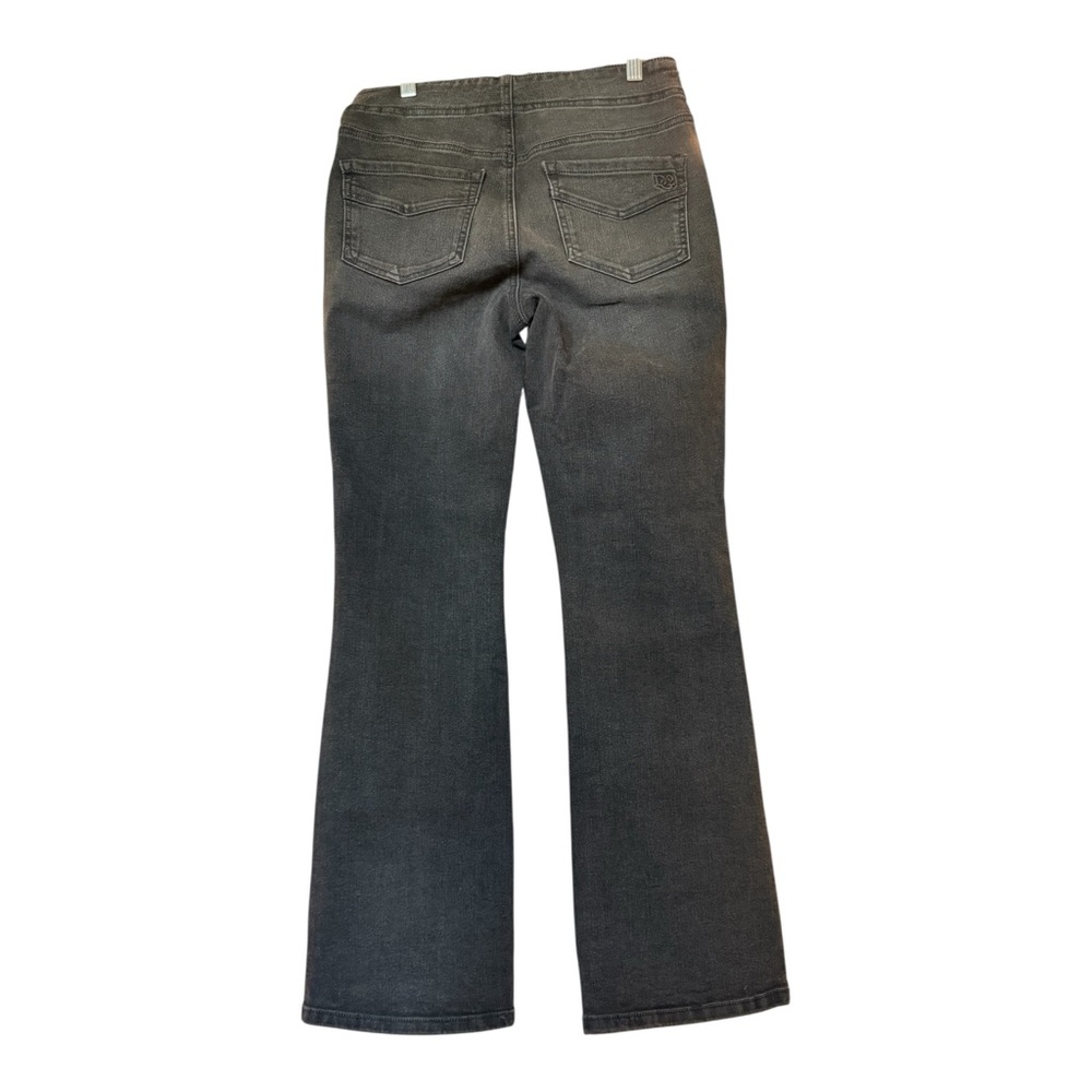 DG2 by Diane Gilman Black Charcoal Flare Jeans - Picture 4 of 11